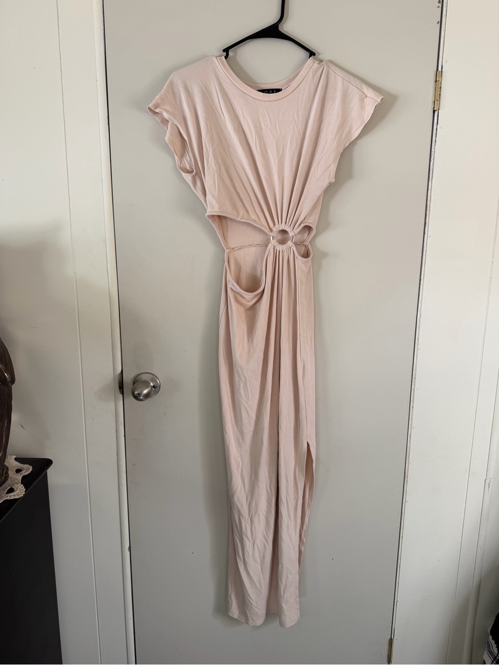 Women’s Pale Cutout Maxi Dress